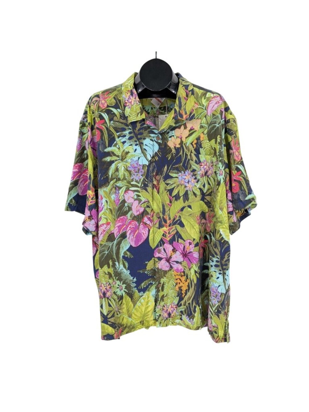 Tommy Bahama Hawaiian Floral Silk Camp Shirt Button Up Resort Tropical XXXLarge
